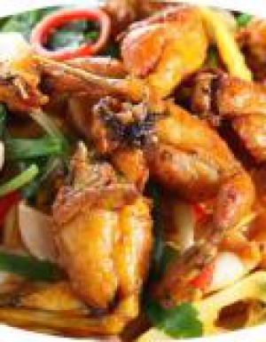 Ếch xào xả ớt