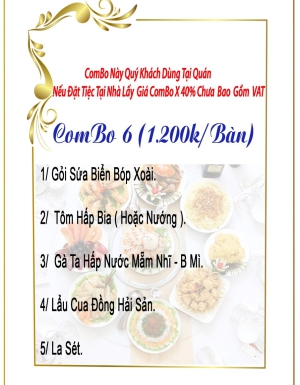 COMBO 6 (1.200K/BÀN)