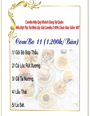 COMBO 11 (1.200K/BÀN)