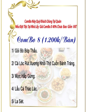 COMBO 8 (1.200K/BÀN)