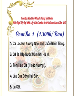Combo 1 (1.300k/Bàn)