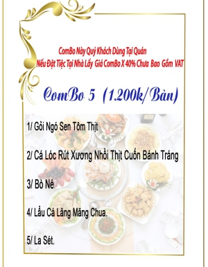 COMBO 5 (1.200K/BÀN)