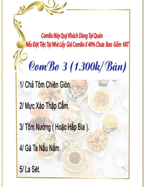 Combo 3 (1.300k/Bàn)