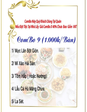 COMBO 9 (1.000K/BÀN)