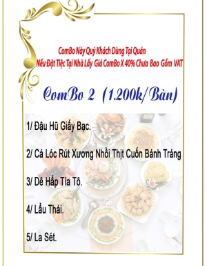 Combo 2 (1.200k/Bàn)