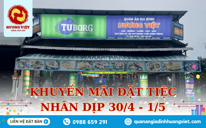 khuyến mãi đặt tiệc ngày lễ