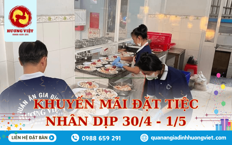 khuyến mãi đặt tiệc ngày lễ