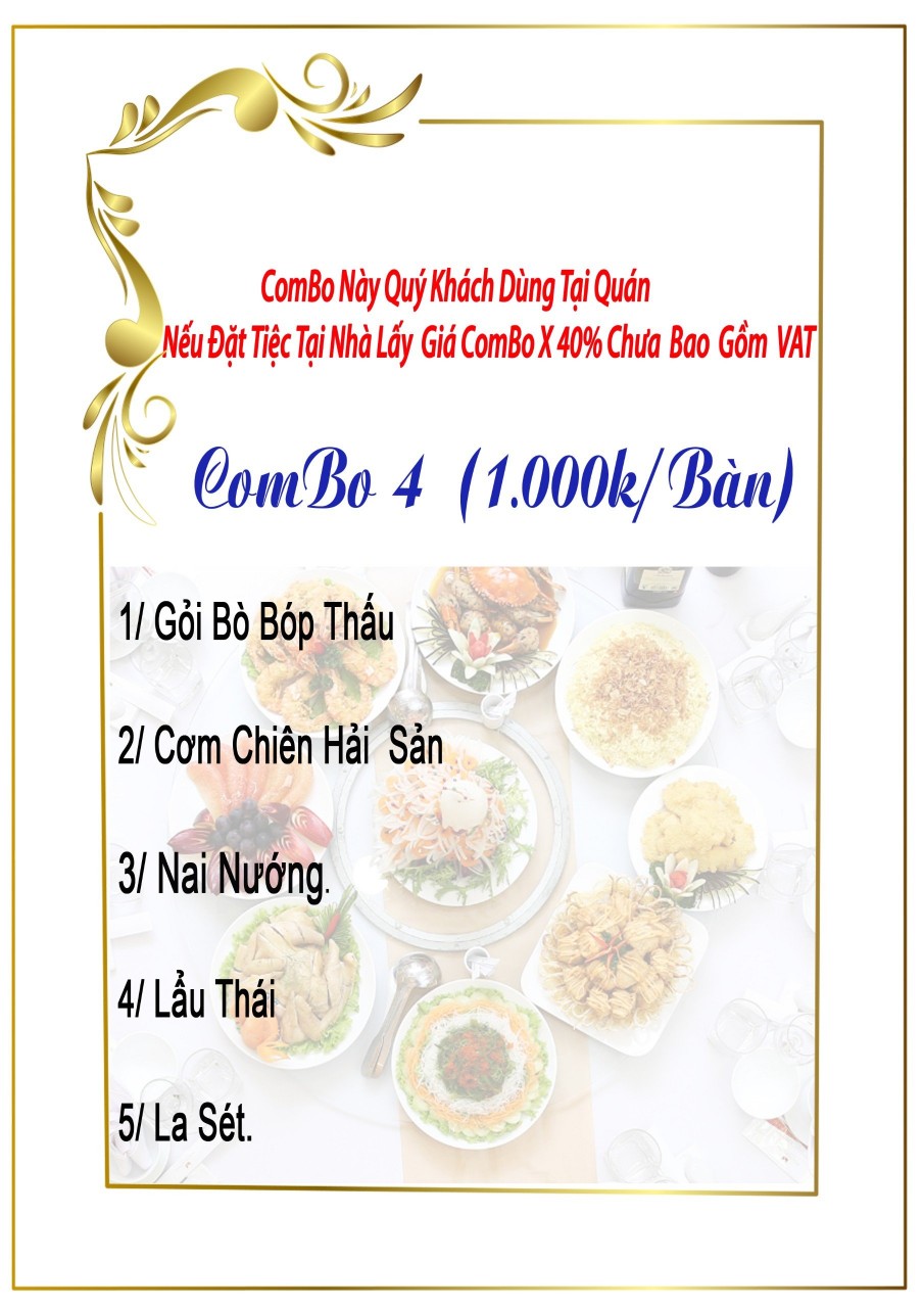 Combo bàn tiệc